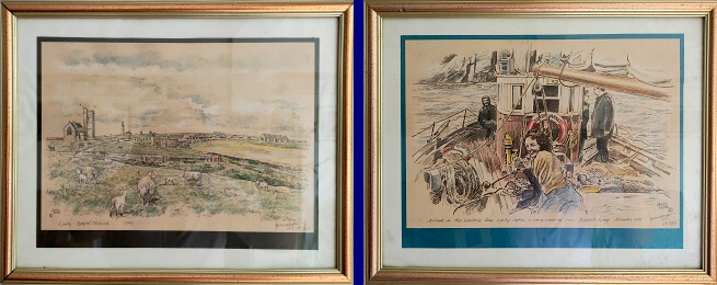 Two drawings by John Dyke